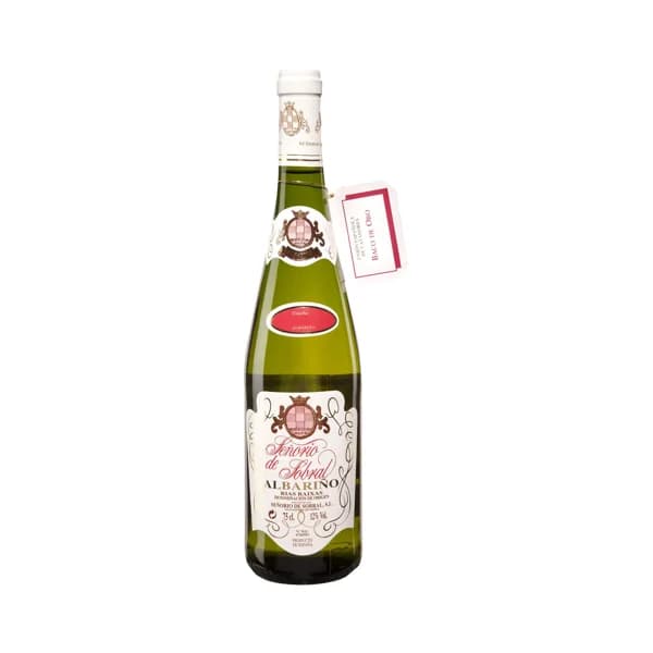SEÑORIO DE SOBRAL  Vino blanco albariño con D.O. Rías Baixas botella de 75 cl. - 0.75 l - Imagen del producto en Findit