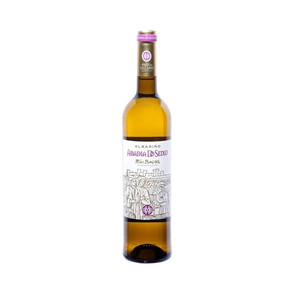 ABADÍA DO SEIXO  Vino blanco albariño con D.O. Rías Baixas ABADÍA DO SEIXO botella de 75 cl. - 1 ud - Imagen del producto en Findit
