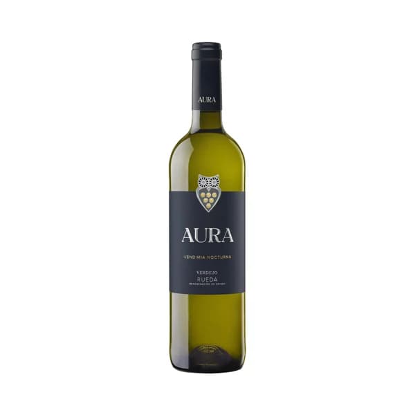 AURA  Vino blanco verdejo de vendimia nocturna, con D.O. Rueda AURA botella de 75 cl. - 1 ud - Imagen del producto en Findit