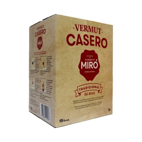 MIRÓ Vermut tradicional elaborado en Reus MIRO Bag in box 5 l. - 5 l - Imagen del producto en Findit