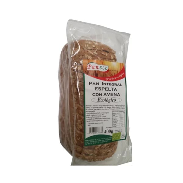 PANECO Pan molde integral de espelta con avena ecológico PANECO 400 g. - 0.4 kg - Imagen del producto en Findit