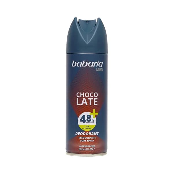 BABARIA Desodorante en spray para hombre sin aluminio y con aroma a chocolate BABARIA Men 200 ml. - 0.2 l - Imagen del producto en Findit