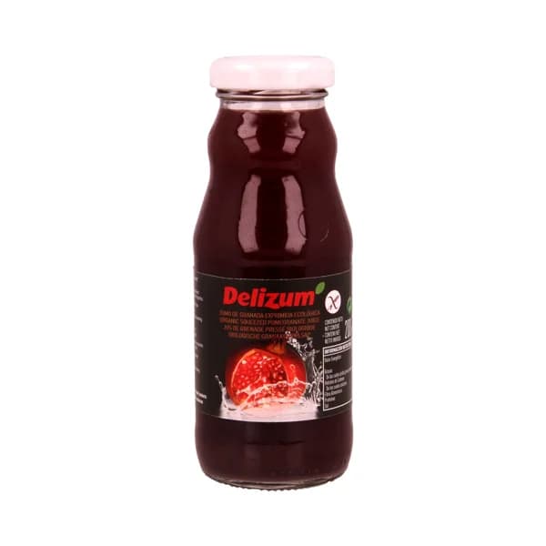DELIZUM Zumo exprimido de granada ecológica DELIZUM botella de 20 cl. - 0.2 l - Imagen del producto en Findit