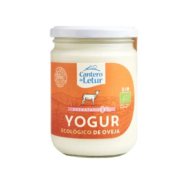 CANTERO DE LETUR Yogur de oveja natural ecológico desnatado ecológico CANTERO DE LETUR 420 g. - 0.42 kg - Imagen del producto en Findit