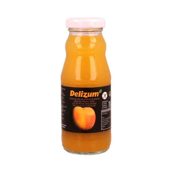 DELIZUM Zumo de melocotón ecológico DELIZUM botella de 20 centilitros - 0.2 l - Imagen del producto en Findit