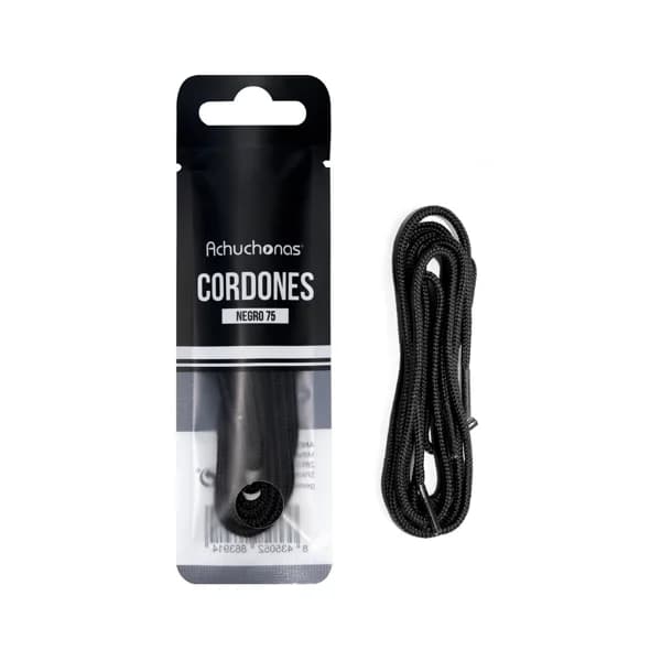 Cordones negros para zapatos, 75cm, ACHUCHONAS. - 1 ud - Imagen del producto en Findit