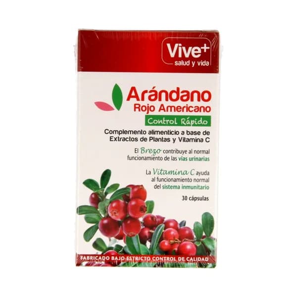 VIVE+ SALUD Y VIDA Complemento alimenticio VIVE PLUS ARÁNDANO ROJO AMERICANO 30 cápsulas - 1 ud - Imagen del producto en Findit