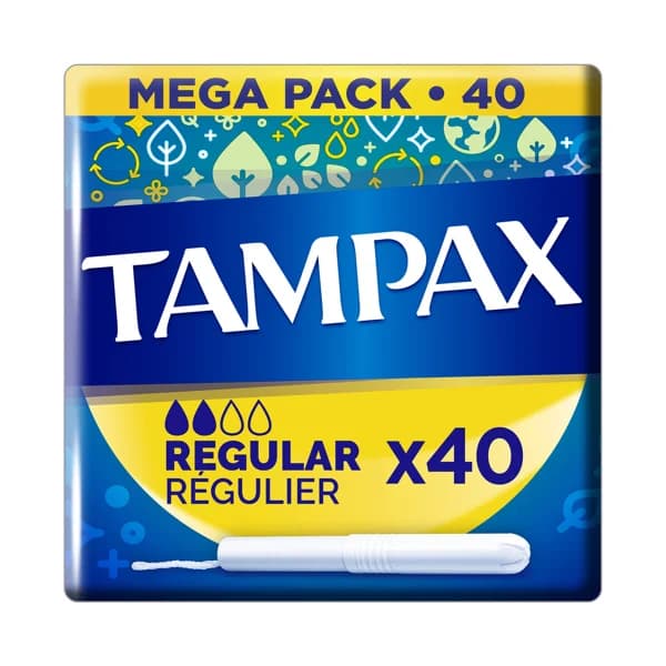 TAMPAX Tampones regular con aplicador de cartón TAMPAX 40 uds. - 1 ud - Imagen del producto en Findit