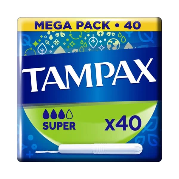 TAMPAX Tampones super con aplicador de cartón TAMPAX 40 uds. - 1 ud - Imagen del producto en Findit