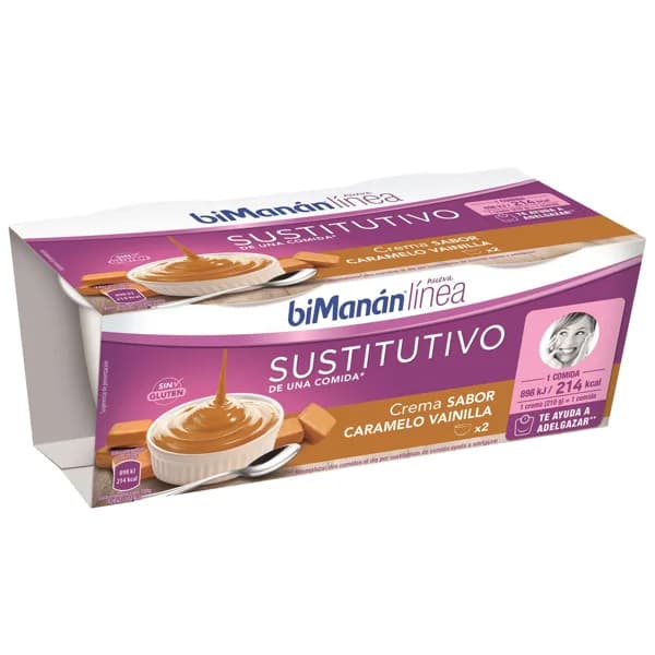 BIMANÁN Crema de vainilla caramelo BIMANÁN 2 uds x 420 g. - 0.42 kg - Imagen del producto en Findit