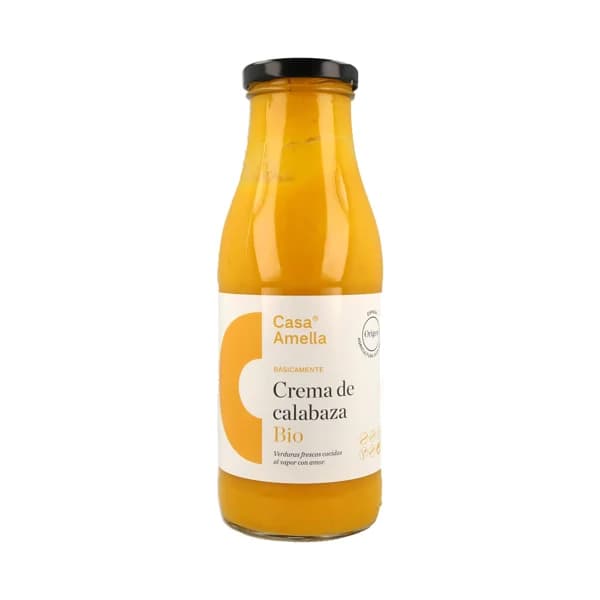 CASA AMELIA Crema de calabaza ecológica, con verduras frescas cocidas al vapor CASA AMELIA 500 ml. - 0.5 l - Imagen del producto en Findit