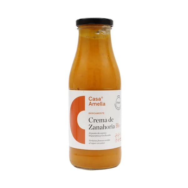 CASA AMELLA Crema de zanahoria Ecológica CASA AMELLA 500 ml. - 0.5 l - Imagen del producto en Findit