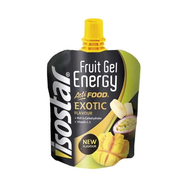 ISOSTAR Gel energético con sabor a frutas exóticas para aumento de resistencia ISOSTAR Actifood, 90 g. - 0.09 kg - Imagen del producto en Findit