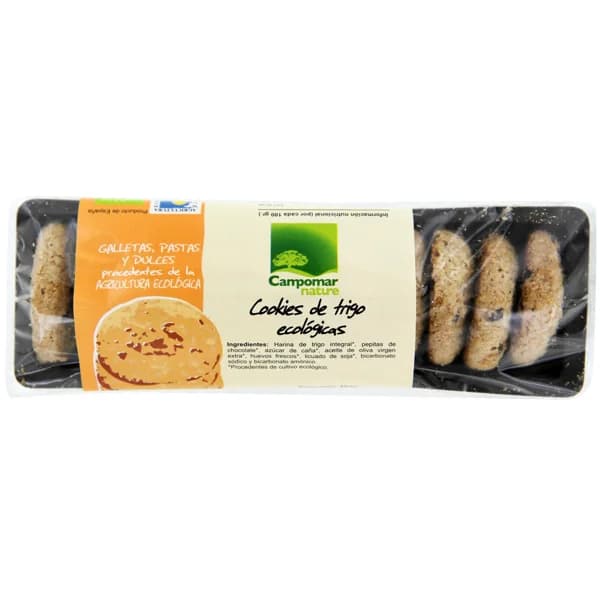 CAMPOMAR NATURE Cookies de trigo ecológicas CAMPOMAR Nature 150 g. - 0.15 kg - Imagen del producto en Findit