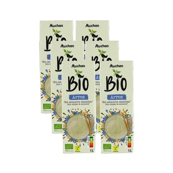 ALCAMPO ECOLÓGICO Bebida de arroz ALCAMPO ECOLÓGICO brick de 1 litro pack de 6 uds. - 6 l - Imagen del producto en Findit