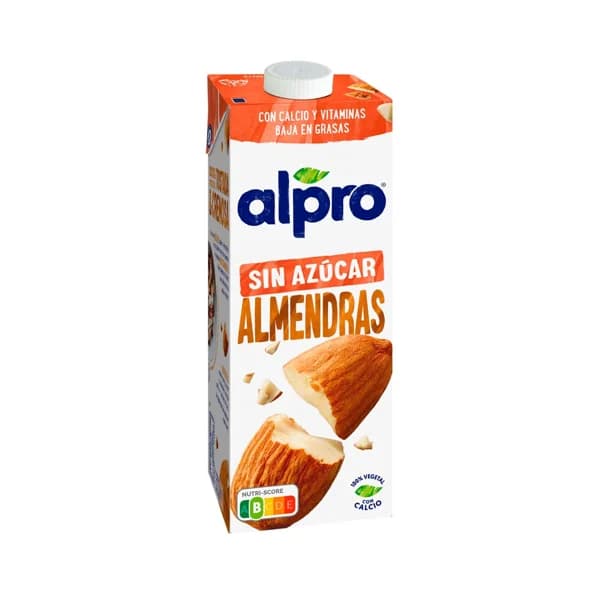 ALPRO Bebida de almendras 100% vegetal, sin azúcar ni edulcorantes  1 l. - 1 l - Imagen del producto en Findit