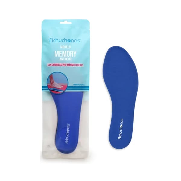 Plantillas Memory antiolor ACHUCHONAS, carbón activo y máximo confort, talla 43/44. - 1 ud - Imagen del producto en Findit