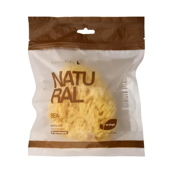 SUAVIPIEL Esponja de baño hipoalergénica y extra suave, 100% natural SUAVIPIEL Natural. - 1 ud - Imagen del producto en Findit