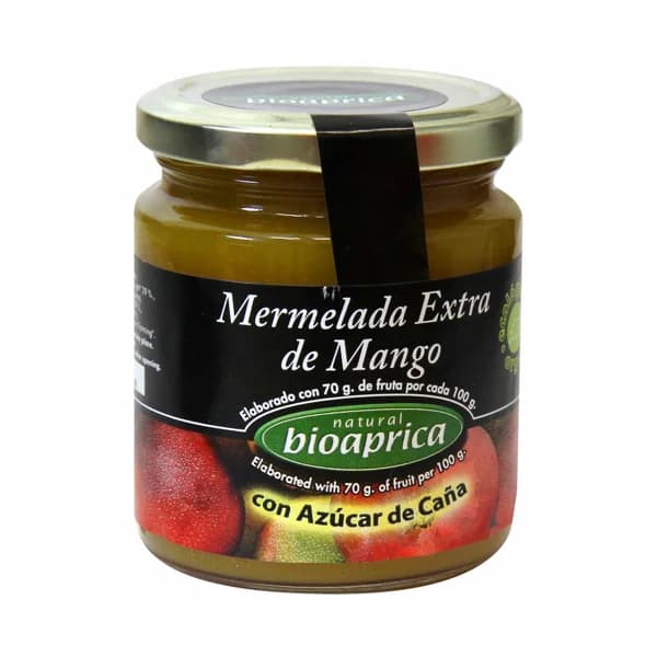 BIOJAM ABEROS Mermelada de mango con azúcar de caña ecológico BIOAPRICA 275 g. - 0.28 kg - Imagen del producto en Findit