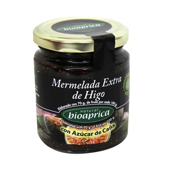 BIOJAM ABEROS Mermelada de higo con azúcar de caña ecológica BIOAPRICA 275 gr, - 0.28 kg - Imagen del producto en Findit