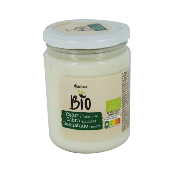 ALCAMPO ECOLÓGICO Yogur natural de cabra desnatado ALCAMPO ECOLÓGICO 420 g. - 0.42 kg - Imagen del producto en Findit