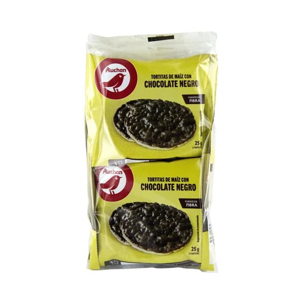 PRODUCTO ALCAMPO Tortitas de maíz con chocolate PRODUCTO ALCAMPO 100 g. - 0.1 kg - Imagen del producto en Findit
