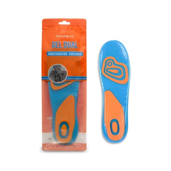 Plantillas gel dual ACHUCHONAS, amortiguación, equilibrio, talla 42/46. - 1 ud - Imagen del producto en Findit