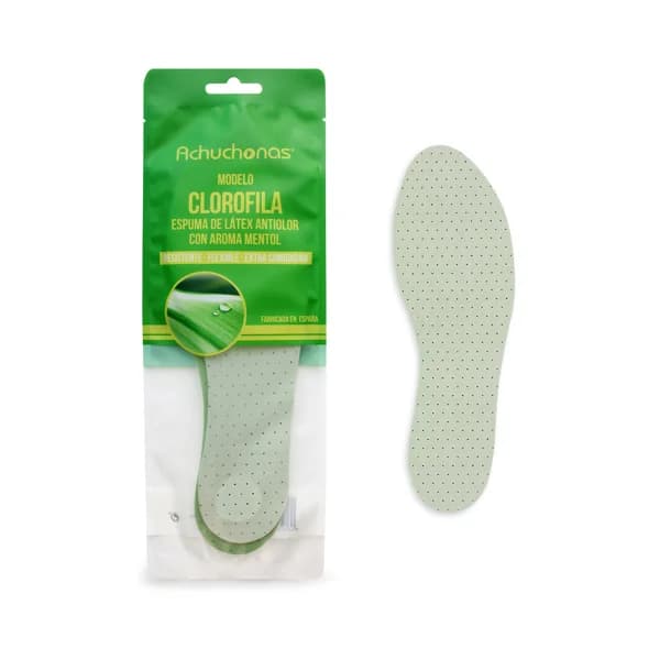 Plantillas antiolor clorofila ACHUCHONAS, aroma mentol, extra comodidad, talla 39/40. - 1 ud - Imagen del producto en Findit