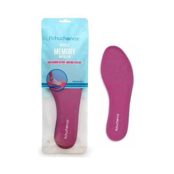 Plantillas Memory antiolor ACHUCHONAS, carbón activo y máximo confort, talla 35/36. - 1 ud - Imagen del producto en Findit