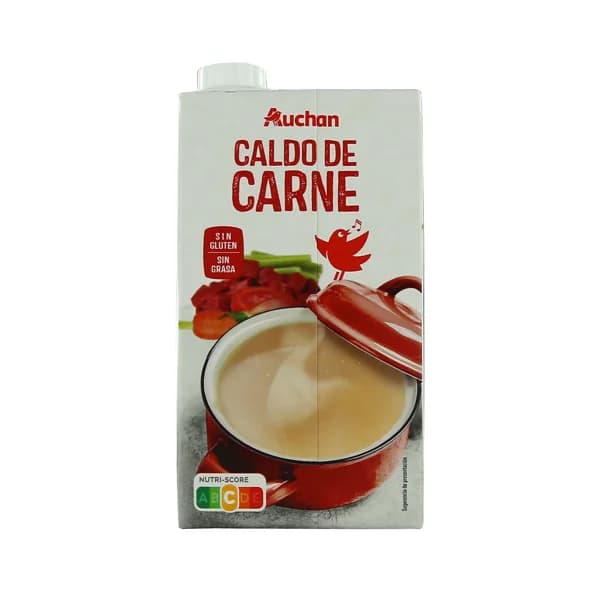 PRODUCTO ALCAMPO Caldo de carne sin gluten y sin grasa brick 1 l. - 1 l - Imagen del producto en Findit