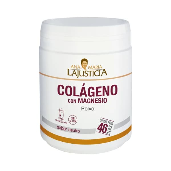 ANA MARIA LAJUSTICIA Colágeno con magensio en polvo, de fácil disolución y sabor neutro ANA MARIA LAJUSTICIA 350 g. - 0.35 kg - Imagen del producto en Findit
