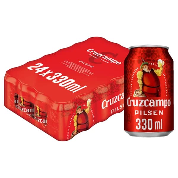 CRUZCAMPO Cervezas rubias pack 24 latas x 33 cl. - 7.92 l - Imagen del producto en Findit