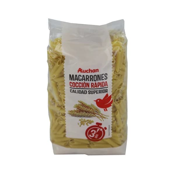 PRODUCTO ALCAMPO Pasta macarrones cocción rápida 3 minutos PRODUCTO ALCAMPO 500 g. - 0.5 kg - Imagen del producto en Findit