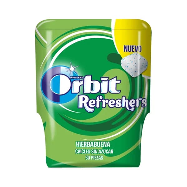 ORBIT Chicle refrescante sabor hierbabuena ORBIT REFRESHERS 87 g. - 0.07 kg - Imagen del producto en Findit