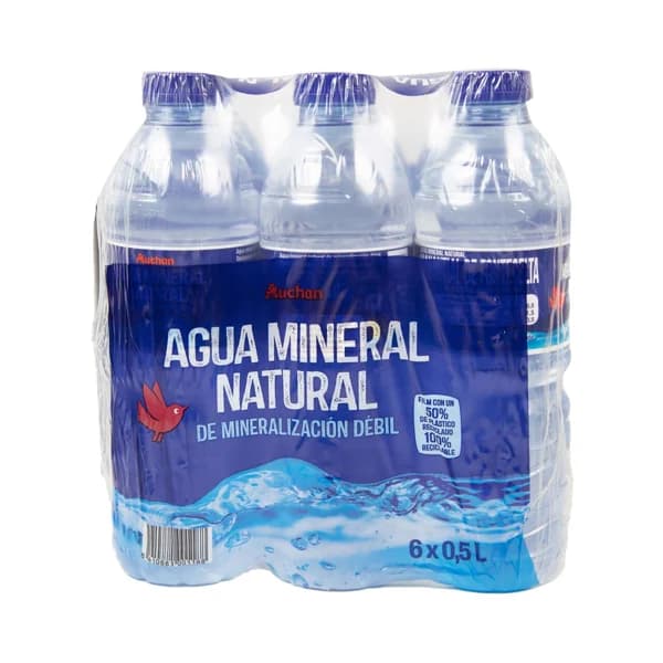 PRODUCTO ALCAMPO Agua mineral pack 6 x 50 cl. - 3 l - Imagen del producto en Findit