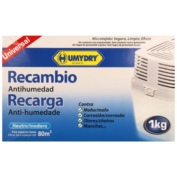 HUMYDRY Recambio de ambientador antihumedad HUMYDRY 1 kilogramo - 1 kg - Imagen del producto en Findit