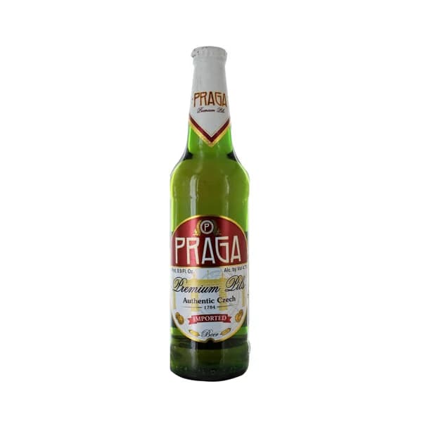 PRAGA Cerveza Checa rubia de importación 50 cl. - 0.5 l - Imagen del producto en Findit