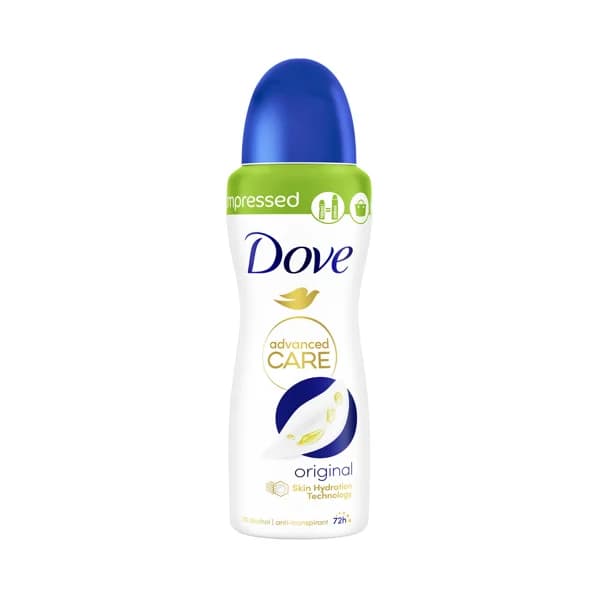 DOVE Desodorante en spray para mujer, sin alcohol y con 1/4 de crema hidratante DOVE Original advanced care 150 ml. - 0.1 l - Imagen del producto en Findit