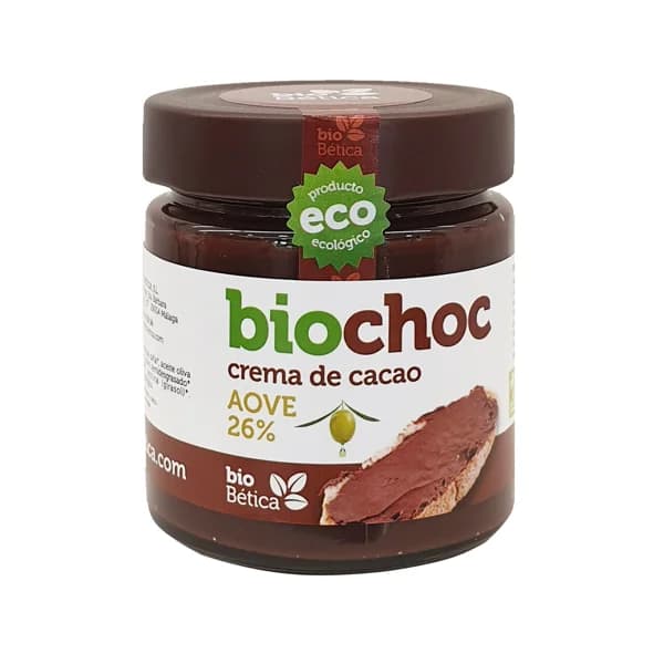 BIOCHOC Crema de cacao, 36 % aceite oliva virgen extra ecológica 200 g. - 0.2 kg - Imagen del producto en Findit