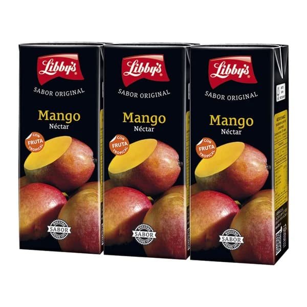 LIBBY'S Néctar de mango LIBBY'S brick de 3 uds x 20 cl. - 0.6 l - Imagen del producto en Findit