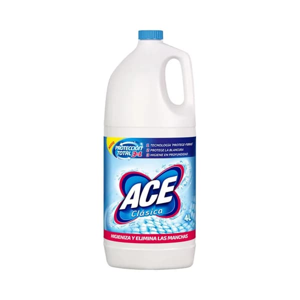 ACE Lejía con protección total 3 en 1 ACE Clásica 4 l. - 4 l - Imagen del producto en Findit