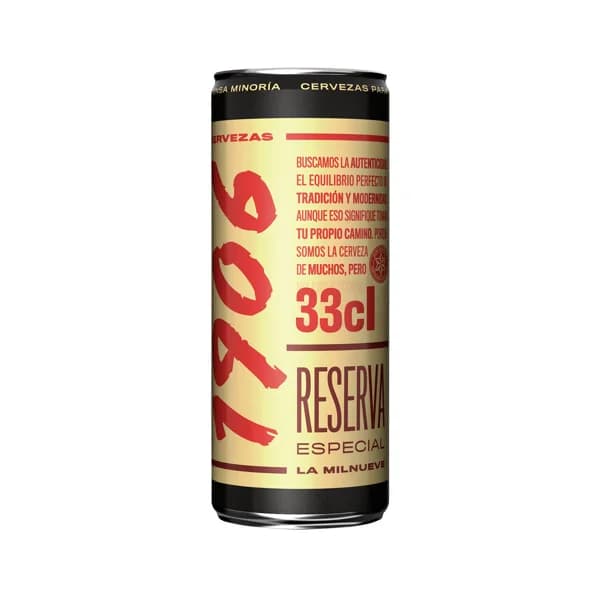 1906 Cerveza reserva especial lata 33 cl. - 0.33 l - Imagen del producto en Findit