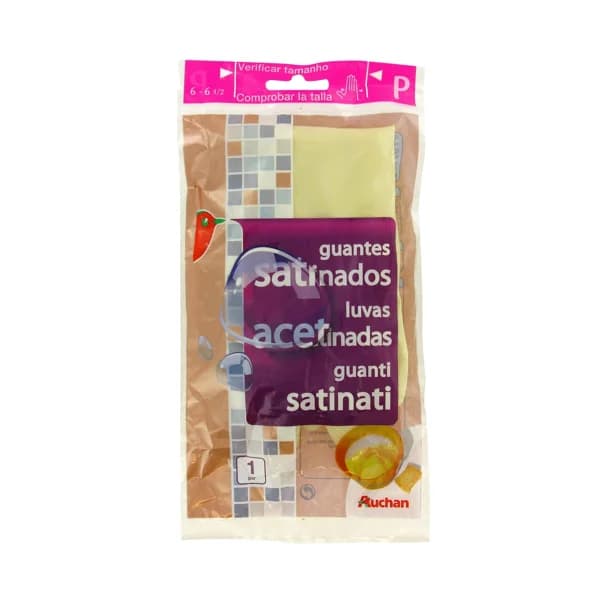 PRODUCTO ALCAMPO Guantes de látex satinado talla pequeña 6-6 1/2 PRODUCTO ALCAMPO 1 par - 1 ud - Imagen del producto en Findit