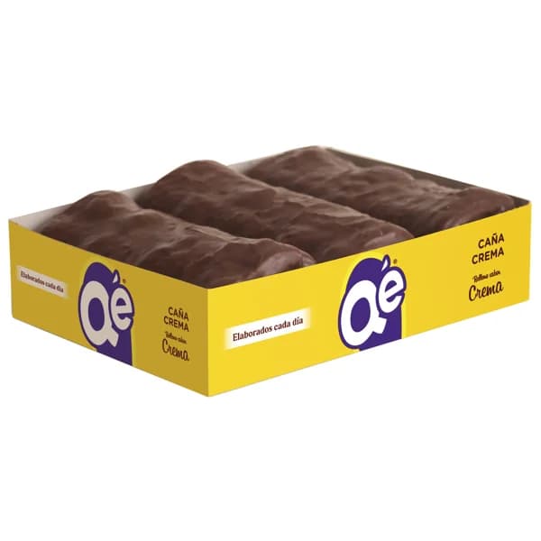 QÉ! Caña rellena crema 3 uds. - 0.26 kg - Imagen del producto en Findit