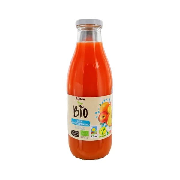 PRODUCTO ALCAMPO Bio Zumo de frutas mediterráneas y zanahoria procedentes de agricultura ecológica bote 1 l. - 1 l - Imagen del producto en Findit