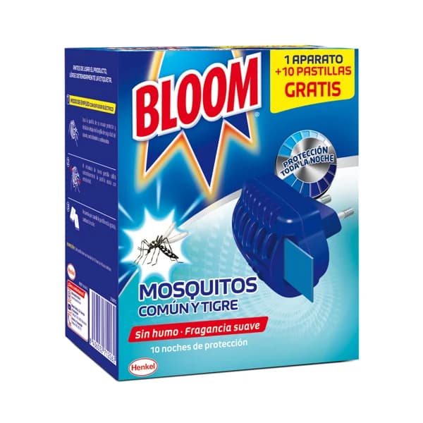 Aparato eléctrico antimosquitos + 10 pastillas BLOOM - 1 ud - Imagen del producto en Findit