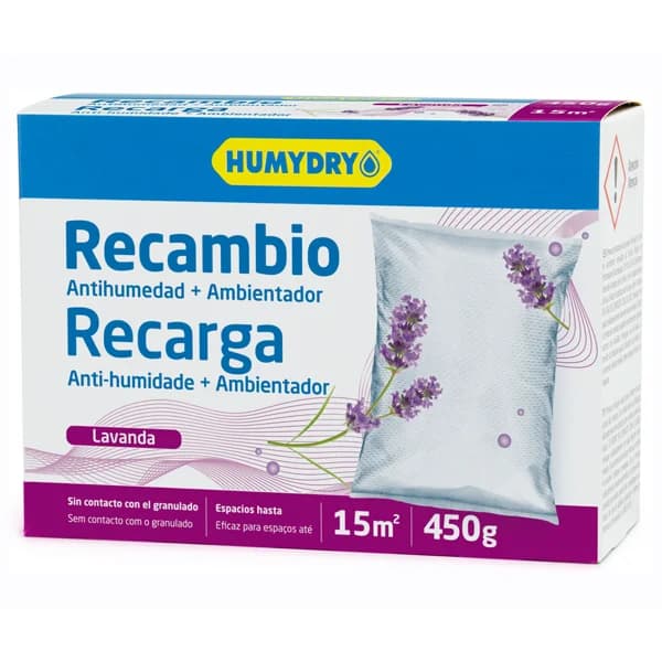 HUMYDRY Recambio antihumedad aroma lavanda 450 g. - 0.45 kg - Imagen del producto en Findit