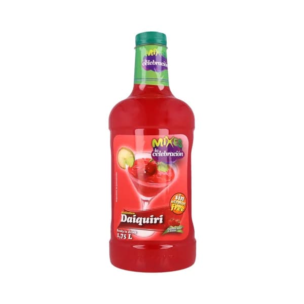 MIXES LA CELEBRACIÓN  Bebida refrescante de daiquiri sabor a fresa sin alcohol botella 1,75 l. - 1.75 l - Imagen del producto en Findit