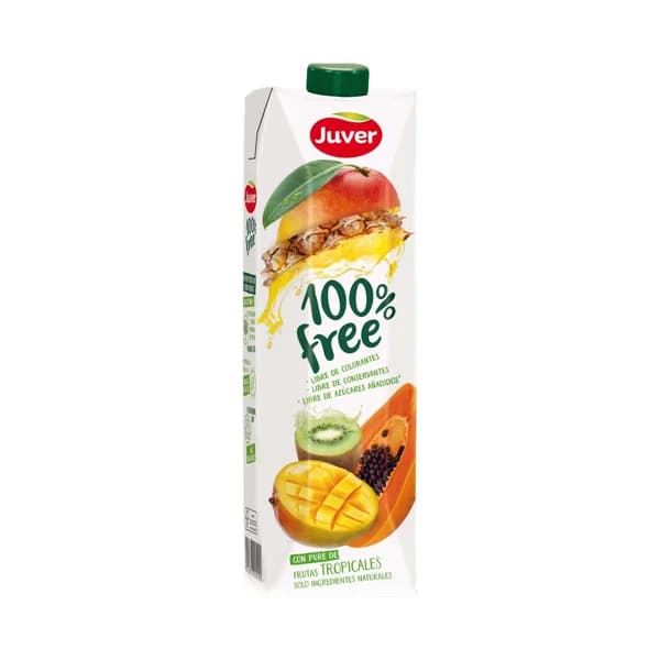 JUVER Zumo de frutas tropicales sin azúcar añadido JUVER 1 l. - 1 l - Imagen del producto en Findit