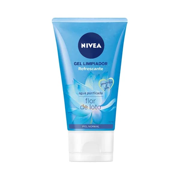 NIVEA Gel facial limpiador refrescante, con agua purificada y flor de loto, para pieles normales NIVEA 150 ml. - 0.15 l - Imagen del producto en Findit